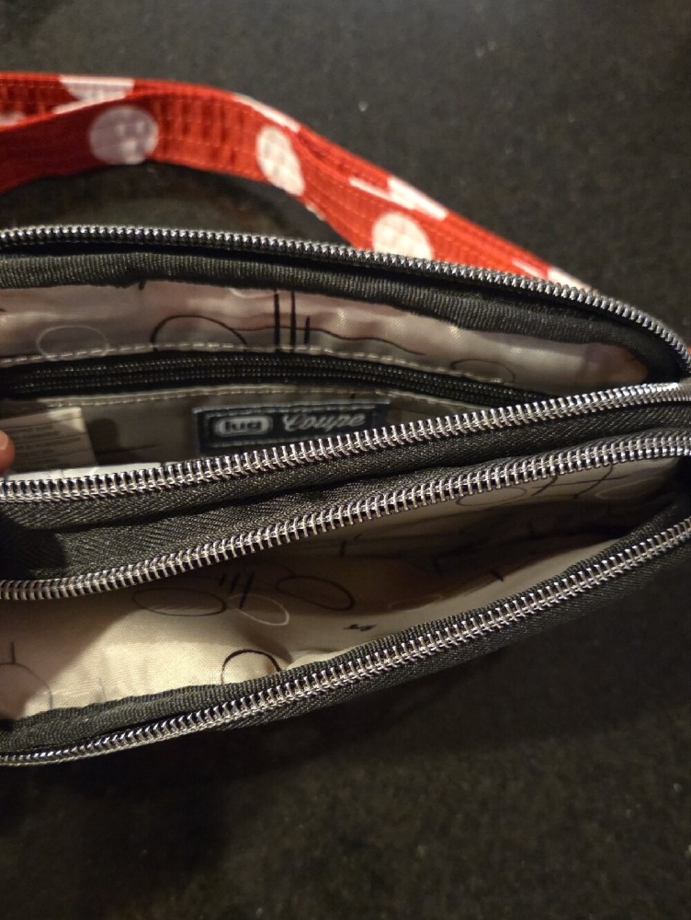 Lug Red Polka Dot Crossbody-Minnie Mouse - Picture 3 of 6